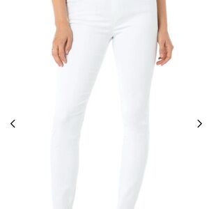 Liverpool Women's Crisp White Skinny Jeans Gia Glider straight